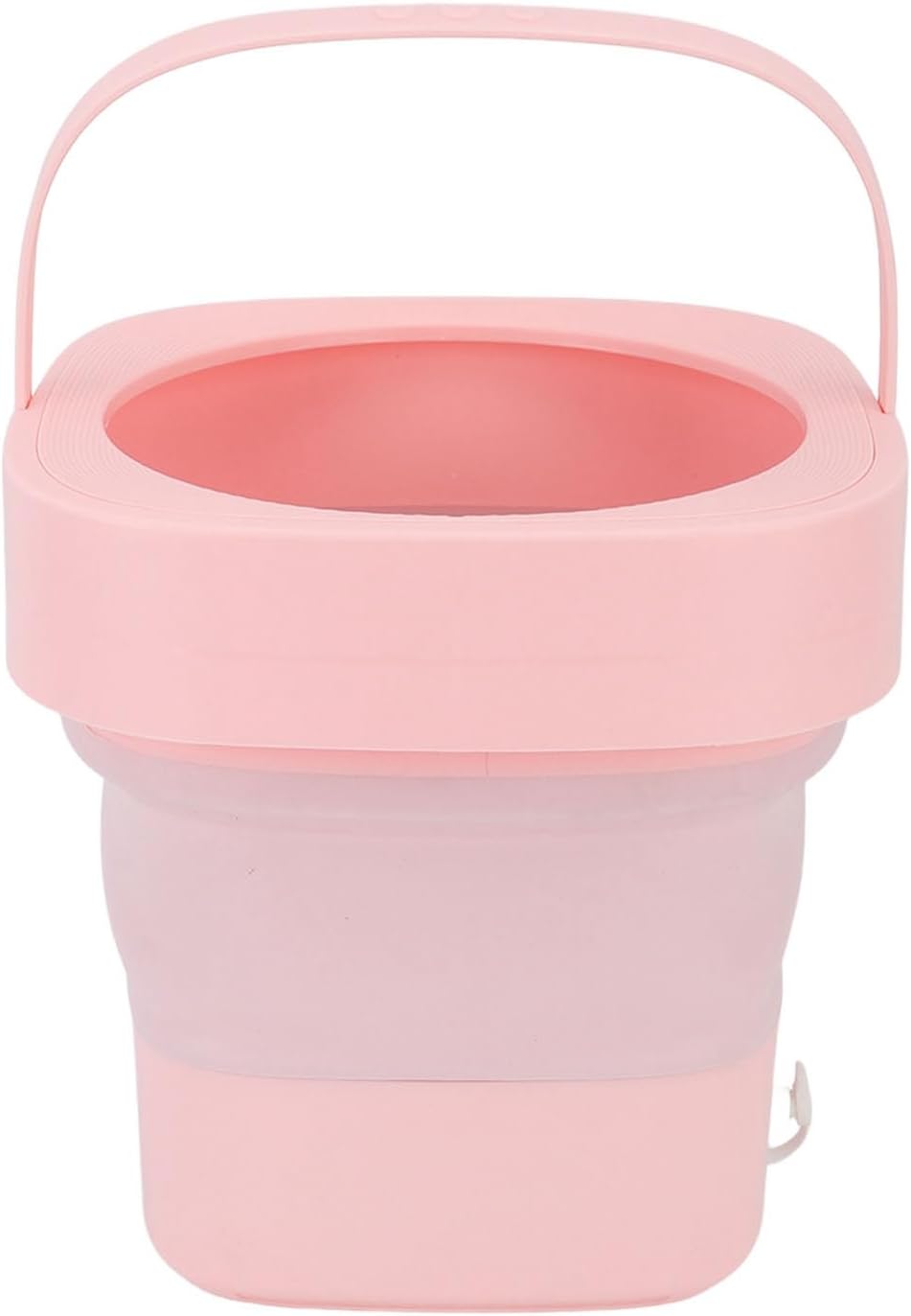 Portable Foldable Washing Machine 6.5L Mini Washer with Spin Dryer and 3 Modes for Baby Clothes, Underwear, Socks, Home Laundry, RV, Travel Wash Bucket Camping Use 12V 36W (Pink
