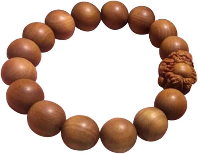 Mascot Wooden Crafts Wood Carving Art Wood Decoration Artwork 老山檀香DIY佛珠手串手链 多种规格多种款式油润手颗味馨香(DIY吉祥如意)