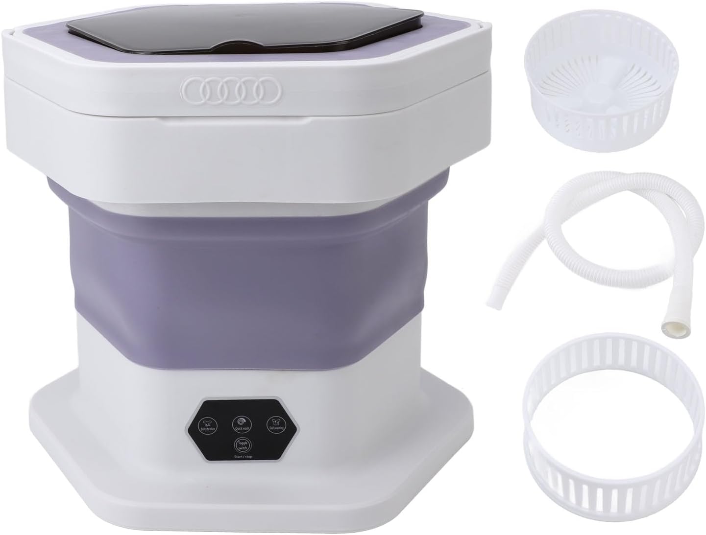 Portable Washing Machine, Portable Washer and Dryer, Small Collapsible Laundry for Travel, Large Capacity Foldable Mini Washing Machine for Apartment, Dorm, Camping, RV,