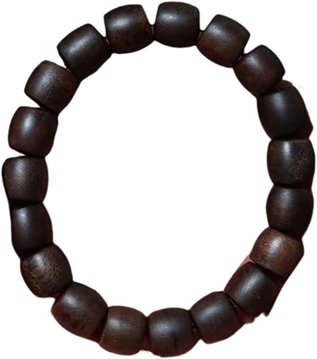 Agarwood 10mm×17pcs Fusen Red Earth Agarwood Drum Beads Nine Points Sinking Buddha Beads