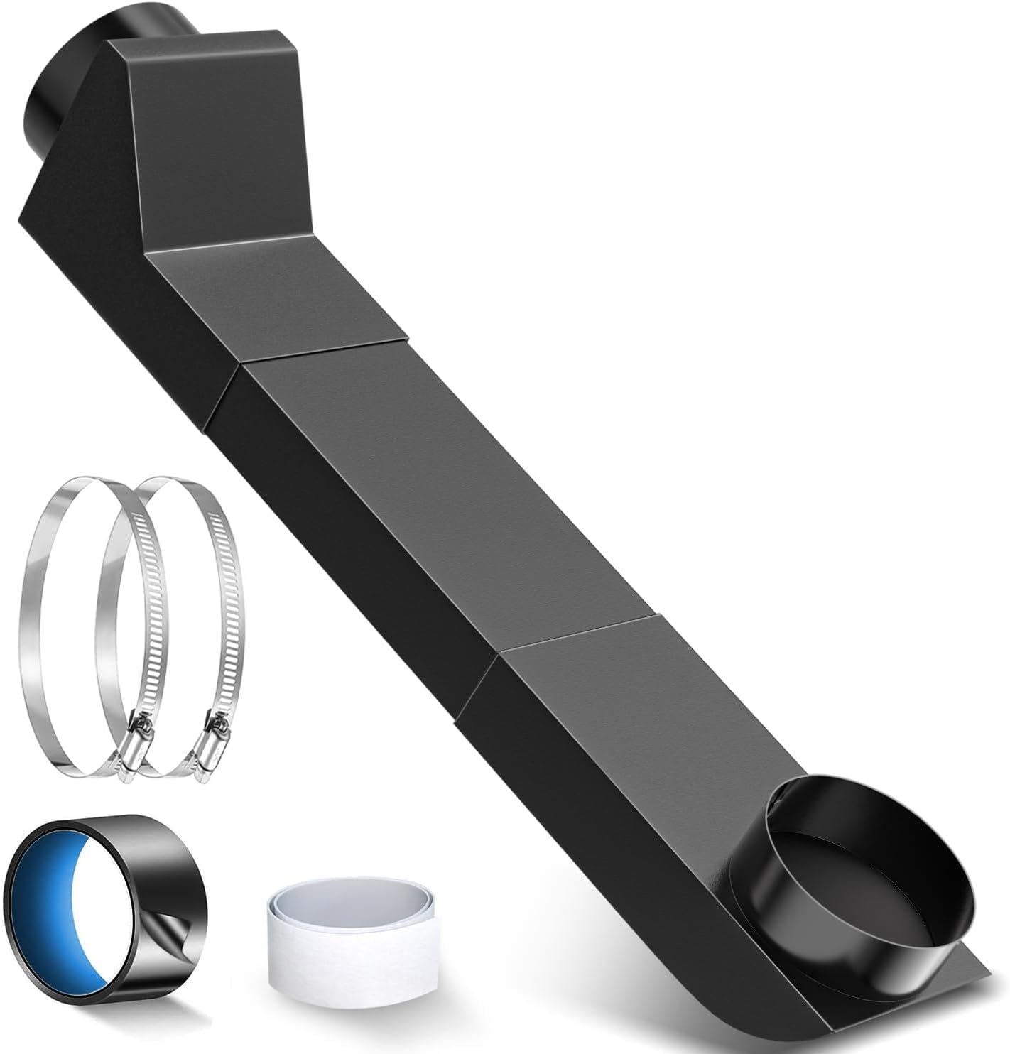 UD48S 4 Inch Stainless Steel Telescoping Dryer Vent Kit, 17.7