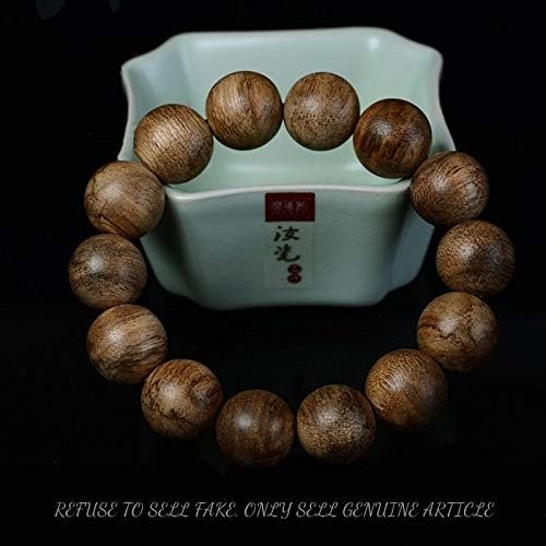 GLW Kalimantan 16 Mm Mala Meditation Wild Agarwood Aloewood Prayer Beads #3052