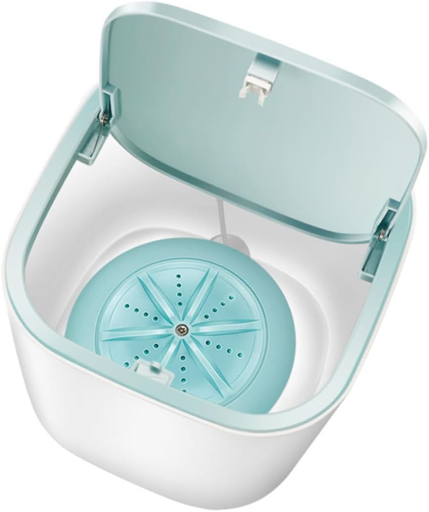 Veemoon Mini Washing Machine Portable Turbine Household Travel Great for Socks Clothes