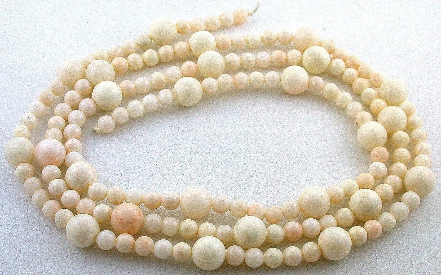 7.5mm 4.5mm Round Genuine Italian Angel Skin Coral 27