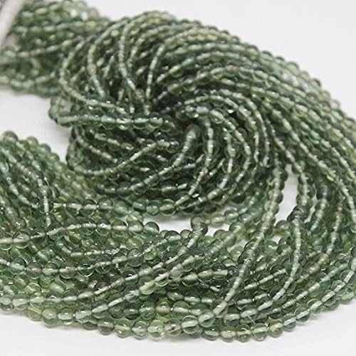 10 Strand Natural Green Apatite Smooth Round Ball Gemstone Craft Loose Beads Strand 13