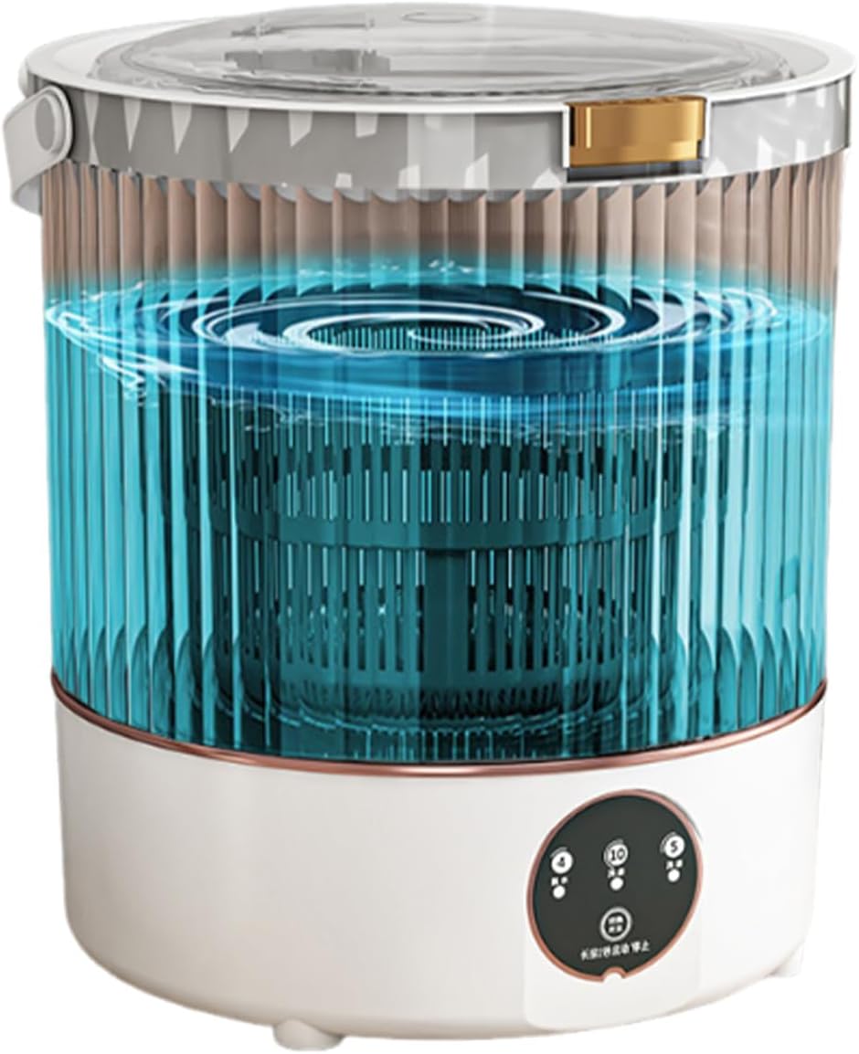 Mini Portable Washing Machine 12L Upgraded Large Capacity Mini Washer Dryer Combo for Underwear,baby Clothes Small Clothes Washing Machine Semi-automatic for Apartments,Dorm,Camping,Hotels White 12L