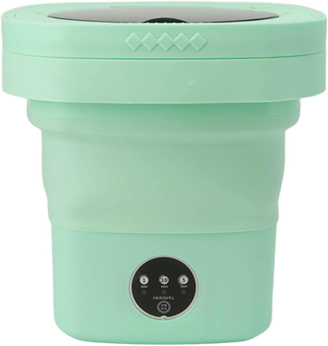 Portable Washing Machine, Foldable Mini Washing Machine, 6.5L Mini Washer, Automatic Deep Wash and Spin Dry Washer with Water Tube, for Apartments, Dorm, Camping, RV (US