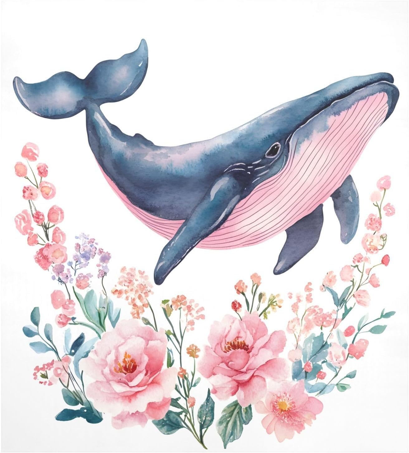 Dishwasher Magnet Cover Large Magnetic Stickers Watercolor Pink Flowers Front Dishwasher Cover Reusable Decal for Home Kitchen Anti-Scratch Refrigerator Decorative Lid Washing Machine Laundry 23