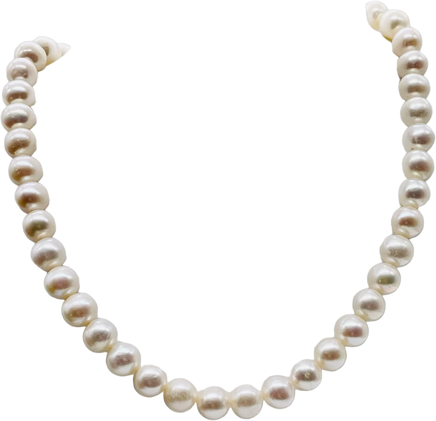 Natural Creamy Satin 8 to 9mm Pearl Strand 102639 for Jewelry Making
