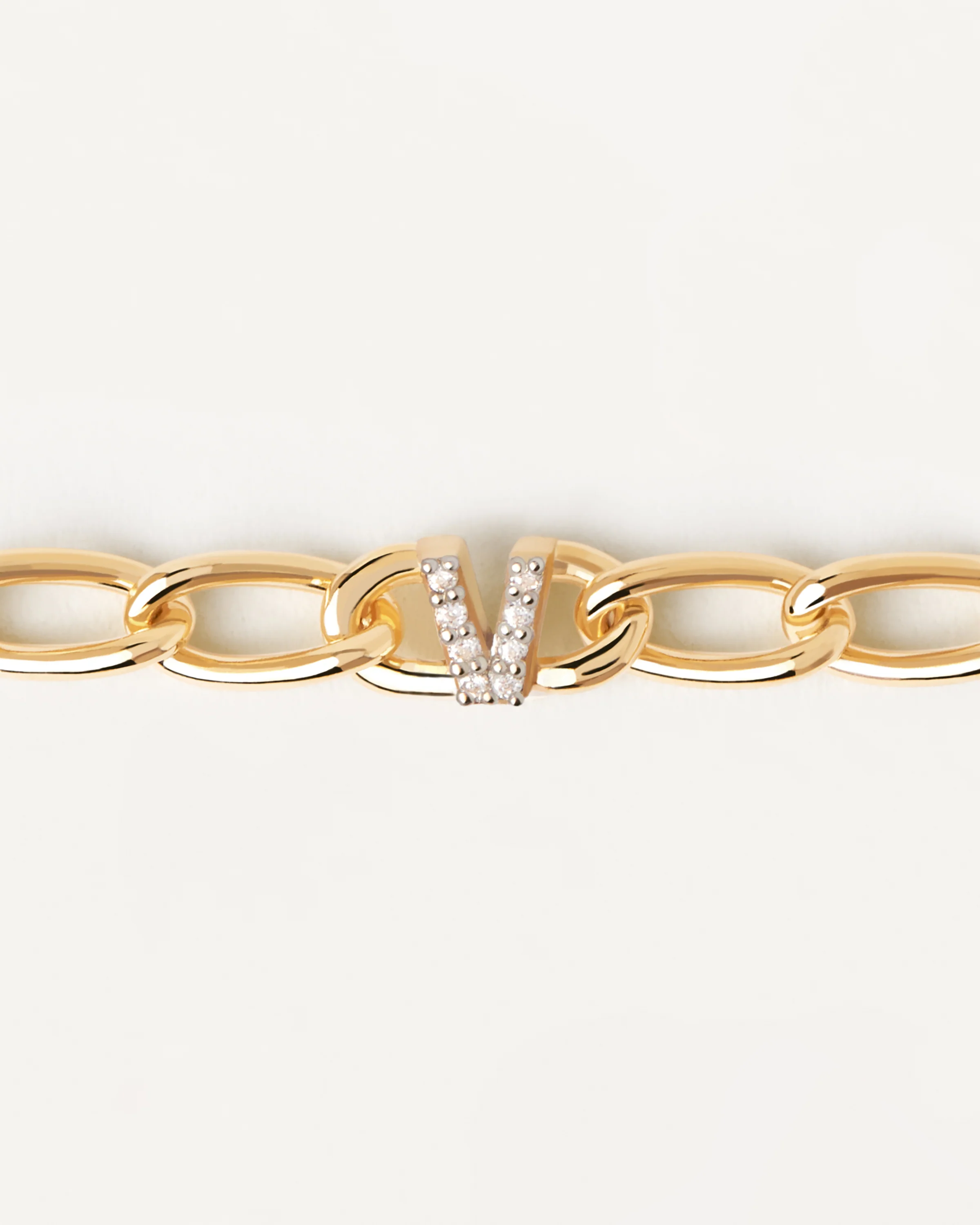 Letter W Chain Bracelet