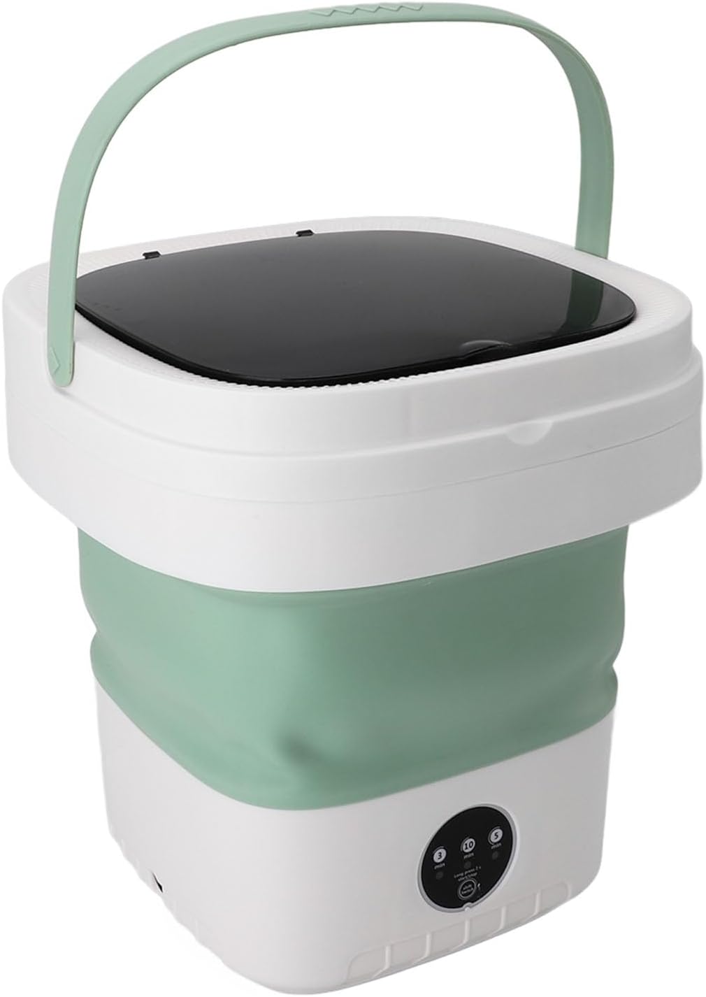 Mumusuki 12L Portable Washing Machine, Mini Foldable Laundry Washer and Dryer for Underwear Socks Baby Clothes Multifunctional Washer Machine for Camping, Travel, Dorm (US Plug)