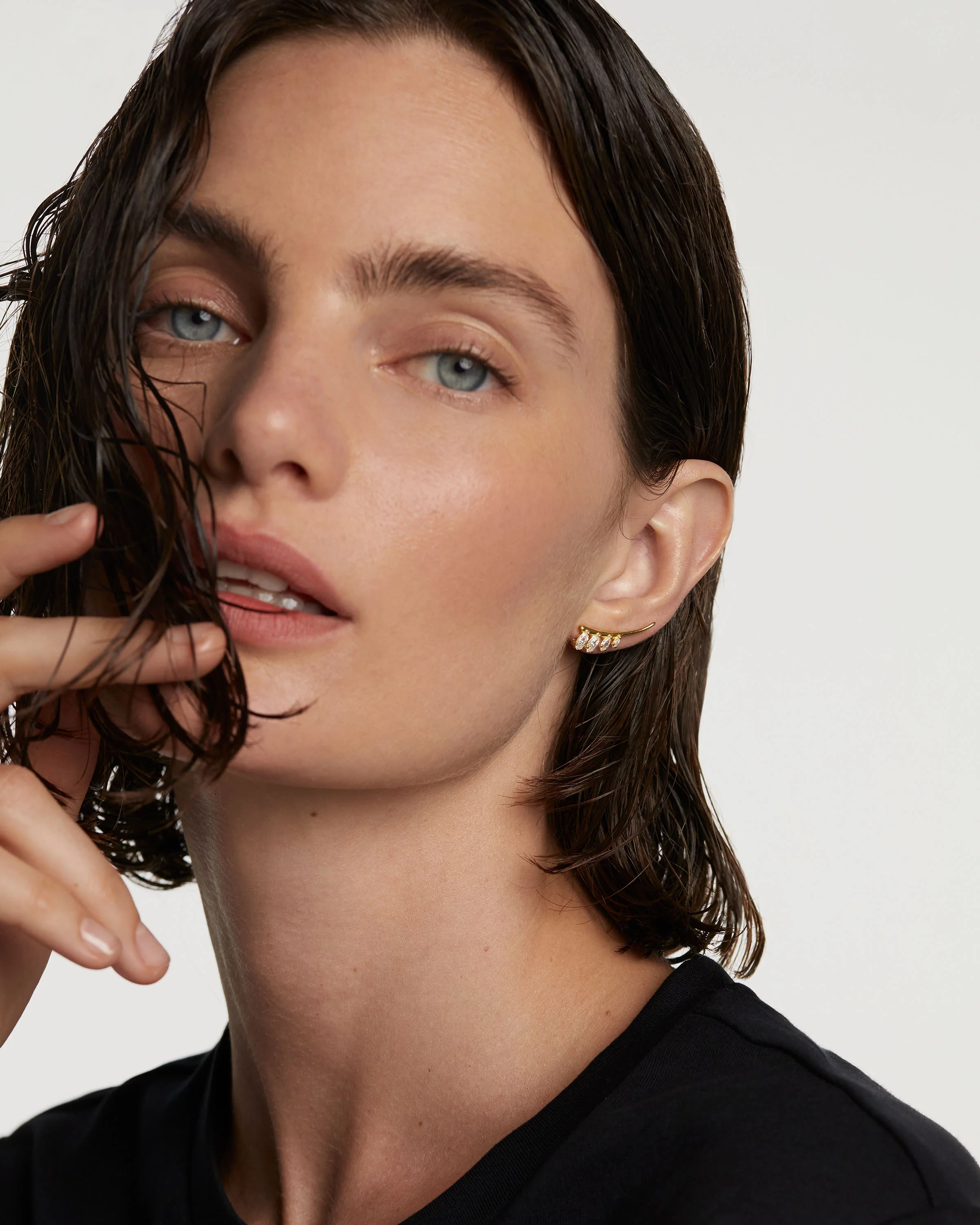 Aqua Climbing Earrings