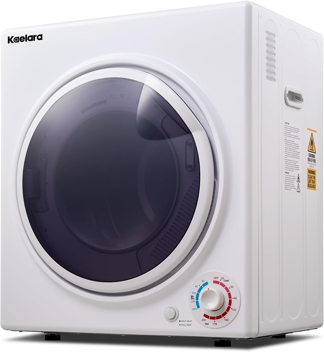 Portable Dryers for Laundry 1500W, 3.5 cu.ft Apartment Dryer with 4 drying Mode, Front Load Electric Dryer for RVs and Apartments, White