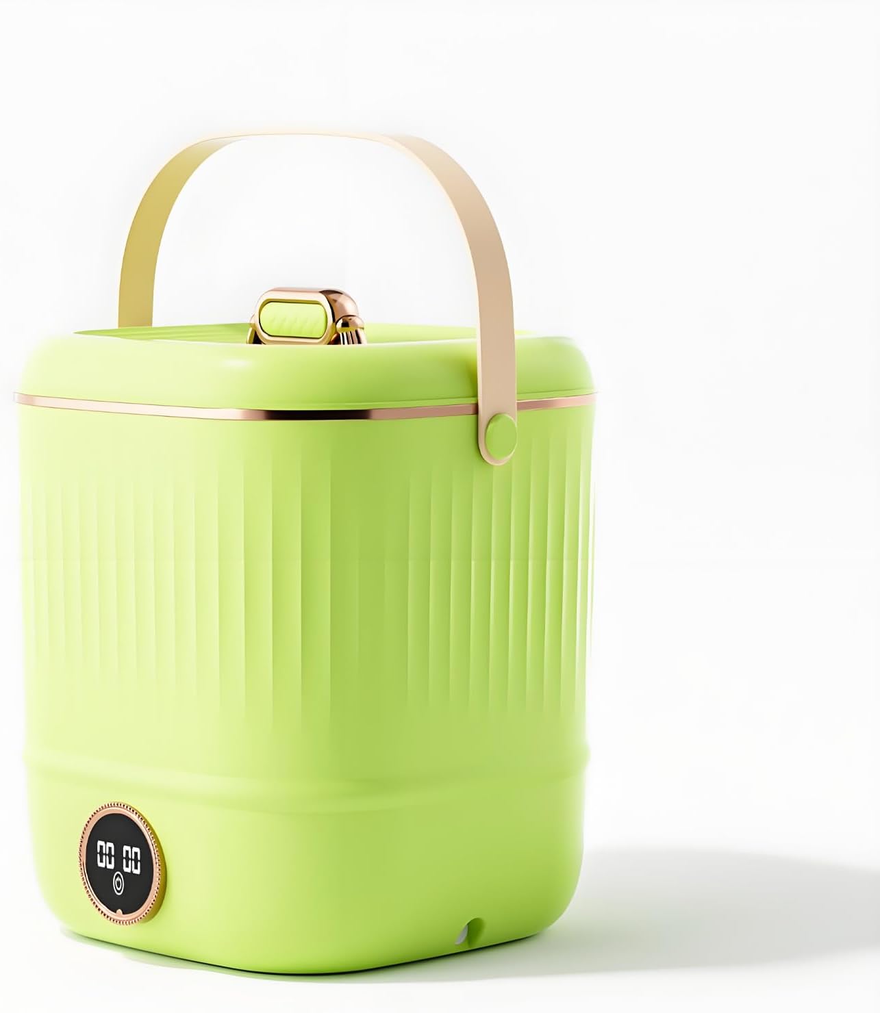 Mini Laundry Machine And Drying, Portable Mini Washing Machine For Underwear, Small Washing Machines For Apartments, Dorm,RV, Travel(Size:11.02 * 11.02 * 12.59in,Color:green) (Yellow)