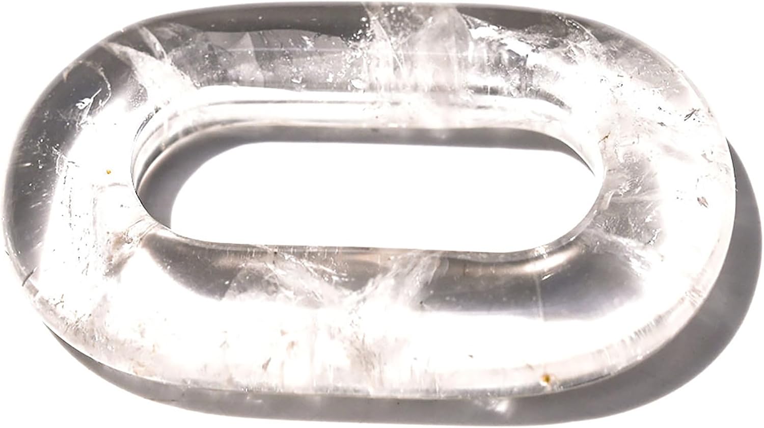 Crystal Beads O Shape Charms Natural Stone Beads Semi-precious Chakra Gems Jewelry Making Quartz Feng Shui Amulet Ornament Craft-Making DIY Spiritual Animal Love Wealth