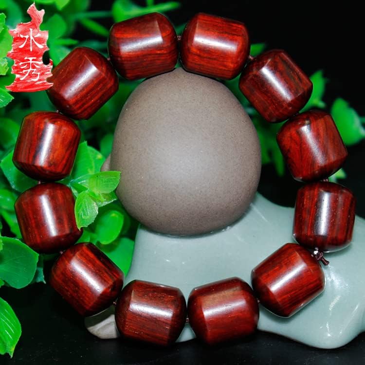 小叶紫檀桶珠佛珠手串手链 男女念珠 美搭 18MM 10MM(小叶紫檀桶珠10MM)