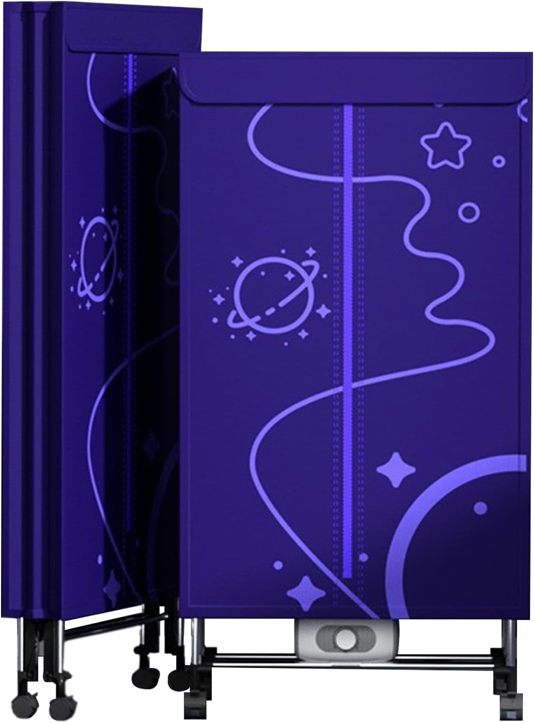 Heated Clothes Drying Rack,Dry Soon Heated Drying Rack Travel Dryer Machine 3 Gears Portable Clothes Dryer,Indoor Foldable Electric Clothes Airer Drying Rack for Apartments,Families,Foldable 1