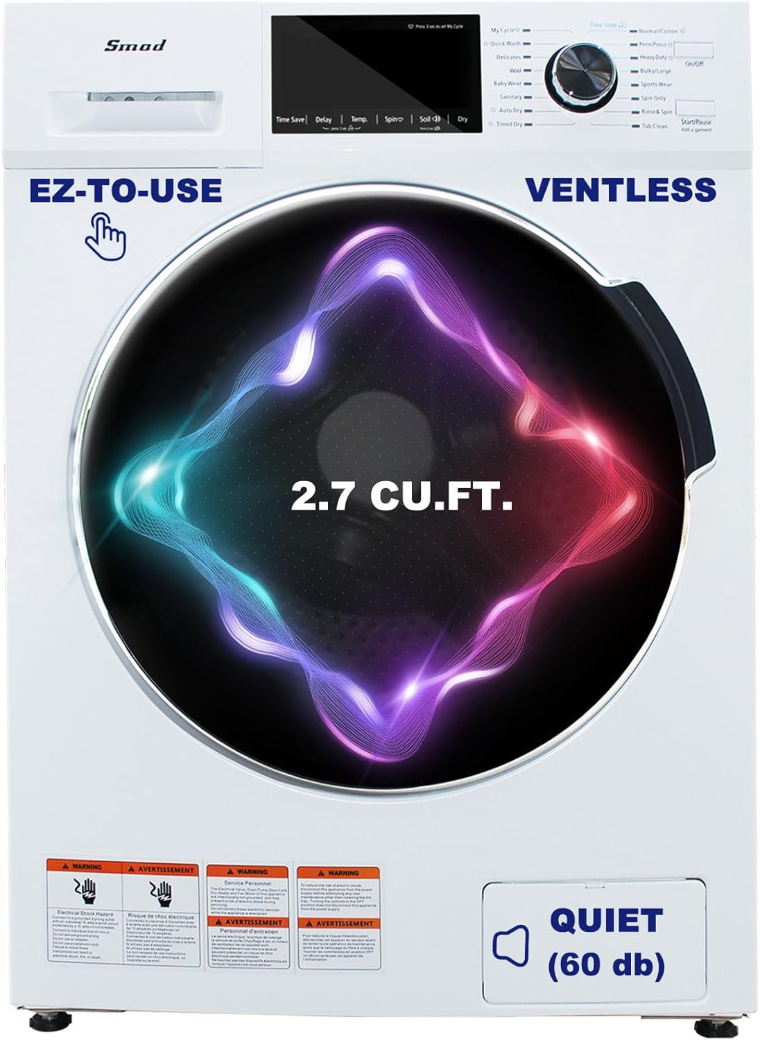 2-in-1 Front Load Washer and Dryer Combo 24