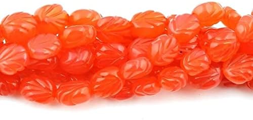 6 Strand Natural Orange Chalcedony Oval Briolettes - Oval Beads 6mmx5mm-9mmx7mm 14.5 inches