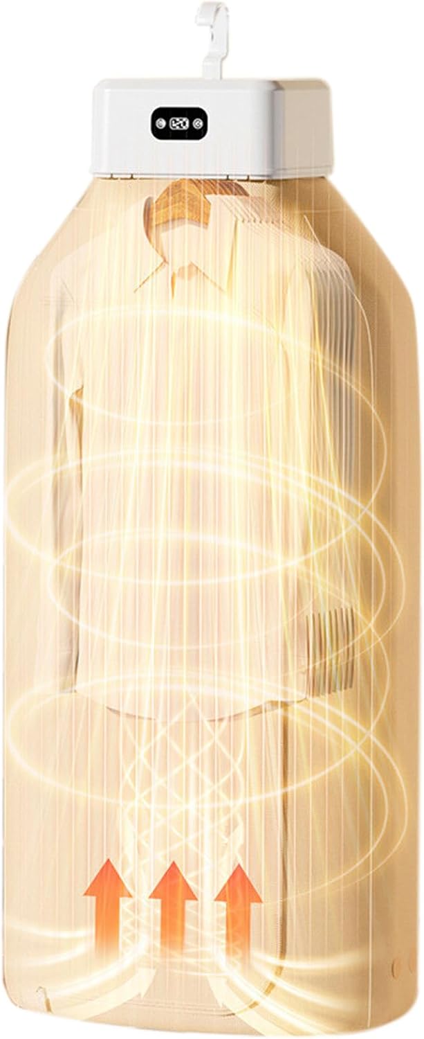 Laundry Dryer – Foldable Compact Machine, Stand Drying Feature, Lightweight Portable Design, Efficient Heat Circulation, Household Appliance Gear, Indoor Use for Camping Room Closet