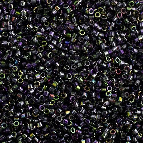 Miyuki Delica 11/0 - Crystal Magic Orchid DB2205-250gms Bag of Japanese Glass Beads Bulk Bag of Japanese Glass Beads
