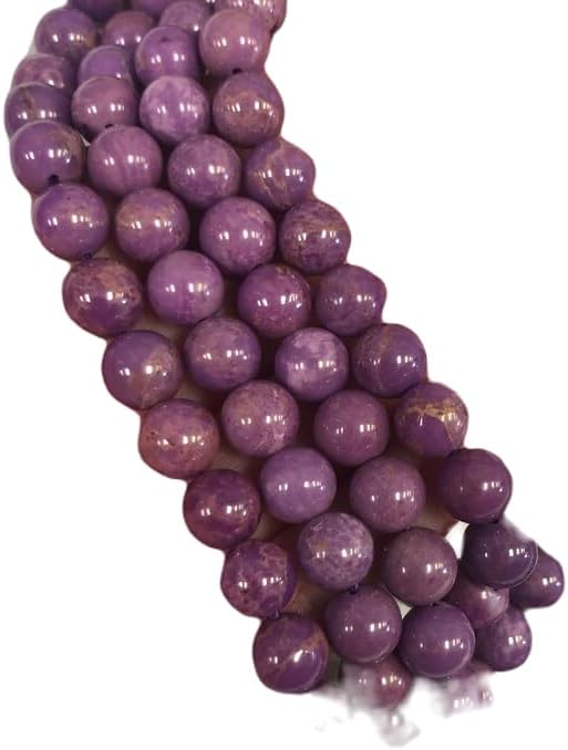 13 inch Strand of Natural gem Phosphosiderite, 8mm Round Smooth Beads for DIY Jewelry Making. | Beads_06177, As Per Photo