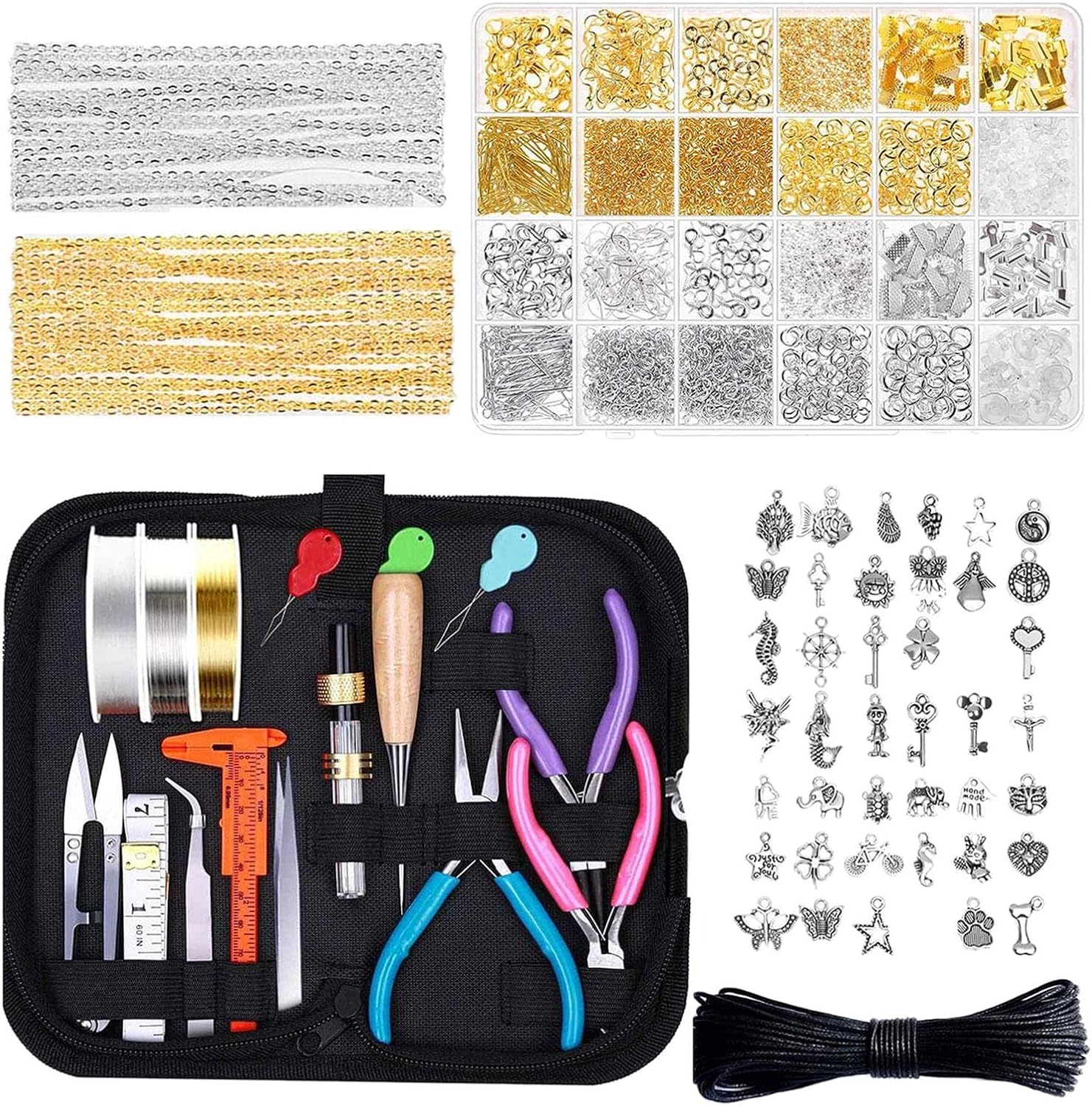 Jewelry Making Kit Craft Jewelry Wires Jewelry Findings Beading for Charm Necklace