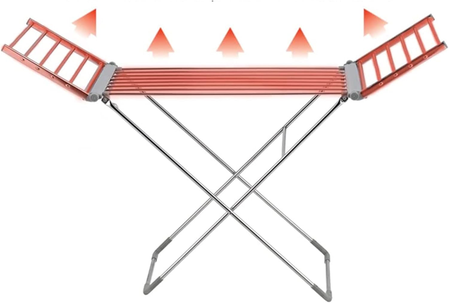 20 Bars Winged Electric Heated Clothes Airer Dryer, Saves Energy, Folding Energy Efficient Indoor Horse Rack, Fast Laundry Washing Drying for Laundry Room Bathroom