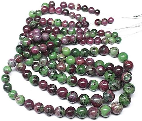 Natural Multi Ruby Zoisite Smooth Round Ball Gemstone Loose Beads Strand 14 Inch Long 5mm 9mm Code-HIGH-20695