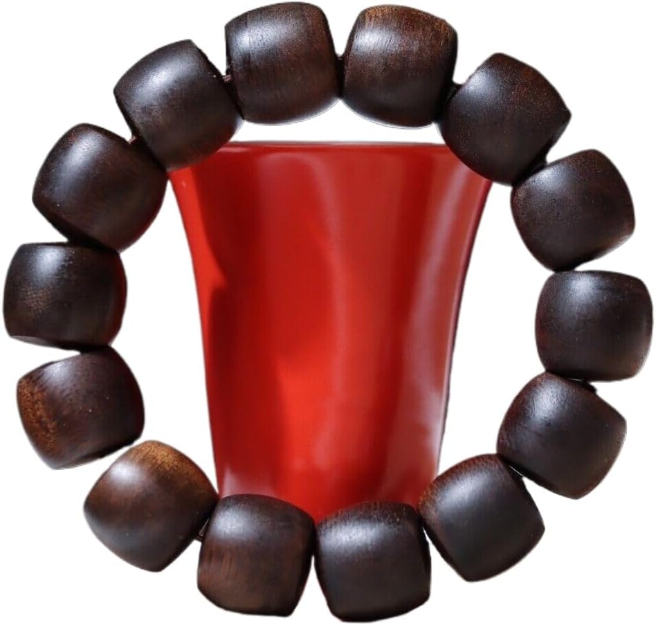 Agarwood 16mm x 14pcs Old Material Fusen Red Earth Agarwood Skewers Buddha Beads Rosary