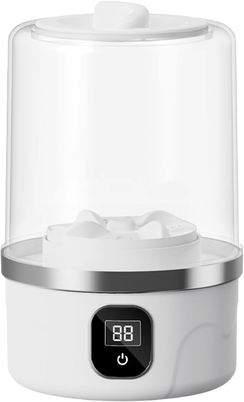 Portable small Washing Machine - Rechargeable Underwear Washer, Compact Clothes Cleaning Device | Small Laundry Machine Baby, Delicate Garment Washer for Socks, Towels, Baby Clothes, Travel Use