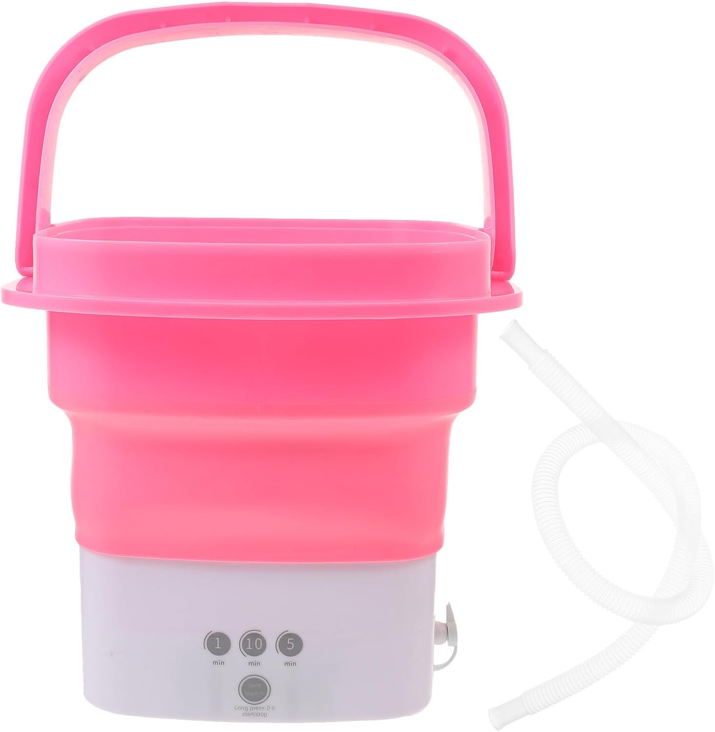 COHEALI Portable Mini Folding Washing Machine for Travel and Home Use Compact Foldable Washer with Timer Touch Screen High-speed Self-operating Laundry Machine for Small Clothes Underwear