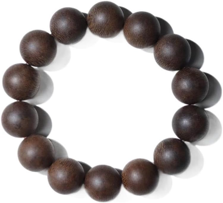 Agarwood Brunei Black Oil Old Material Agarwood String 18mm Buddha Bead Rosary Beads