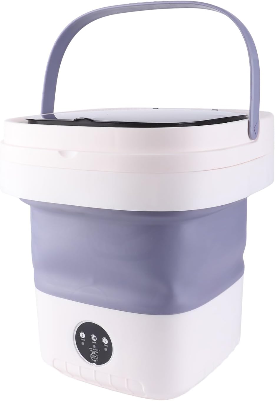 Mini Foldable Washing Machine, Portable Bucket Washer with Soft Spin Dry, Compact Fully Automatic Laundry Washer for Home or Dormitory Use, Easy to Install and Operate, Suitable