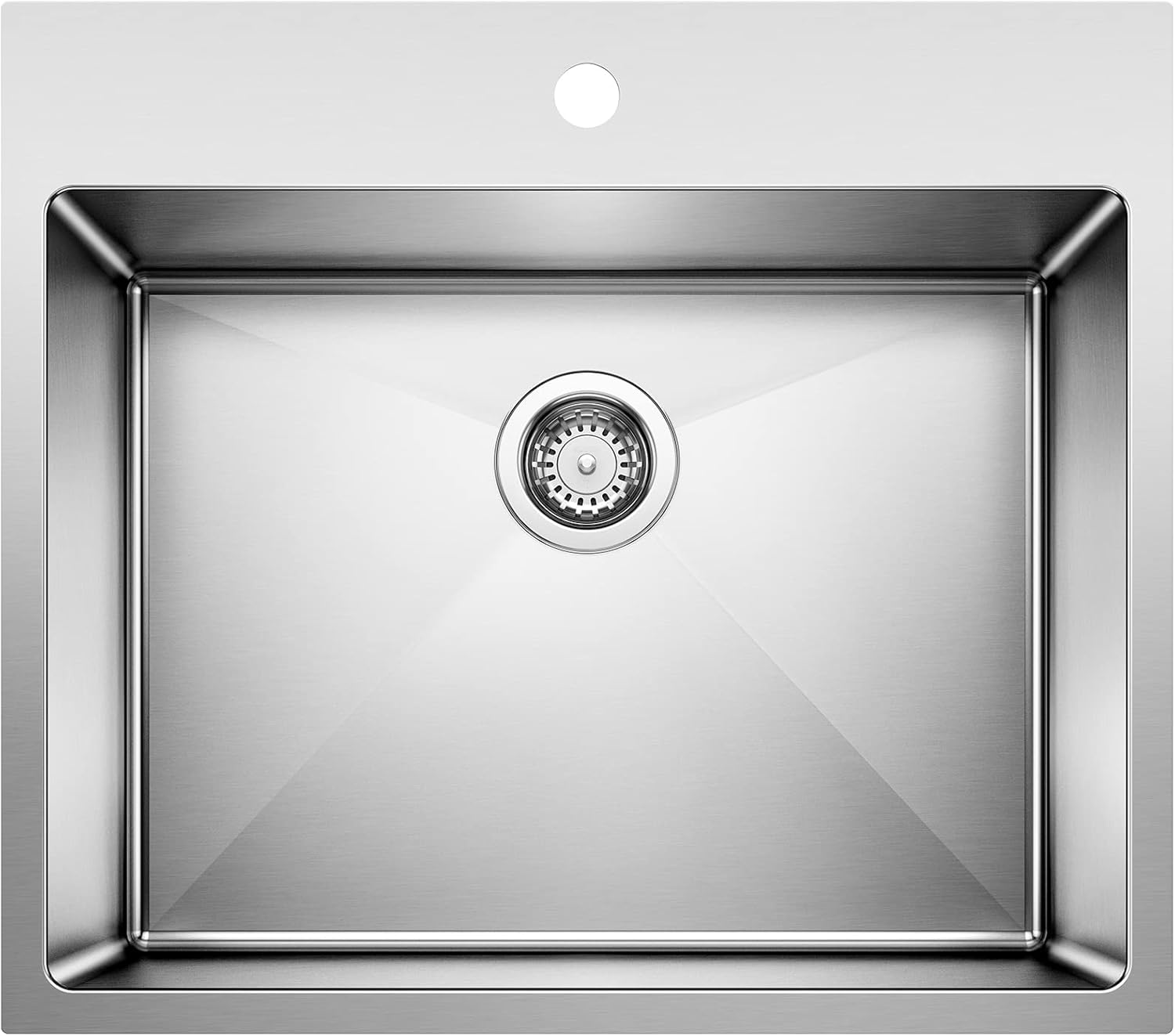 BLANCO 443151 QUATRUS R15 Drop-In or Undermount Stainless Steel Laundry Sink, 25