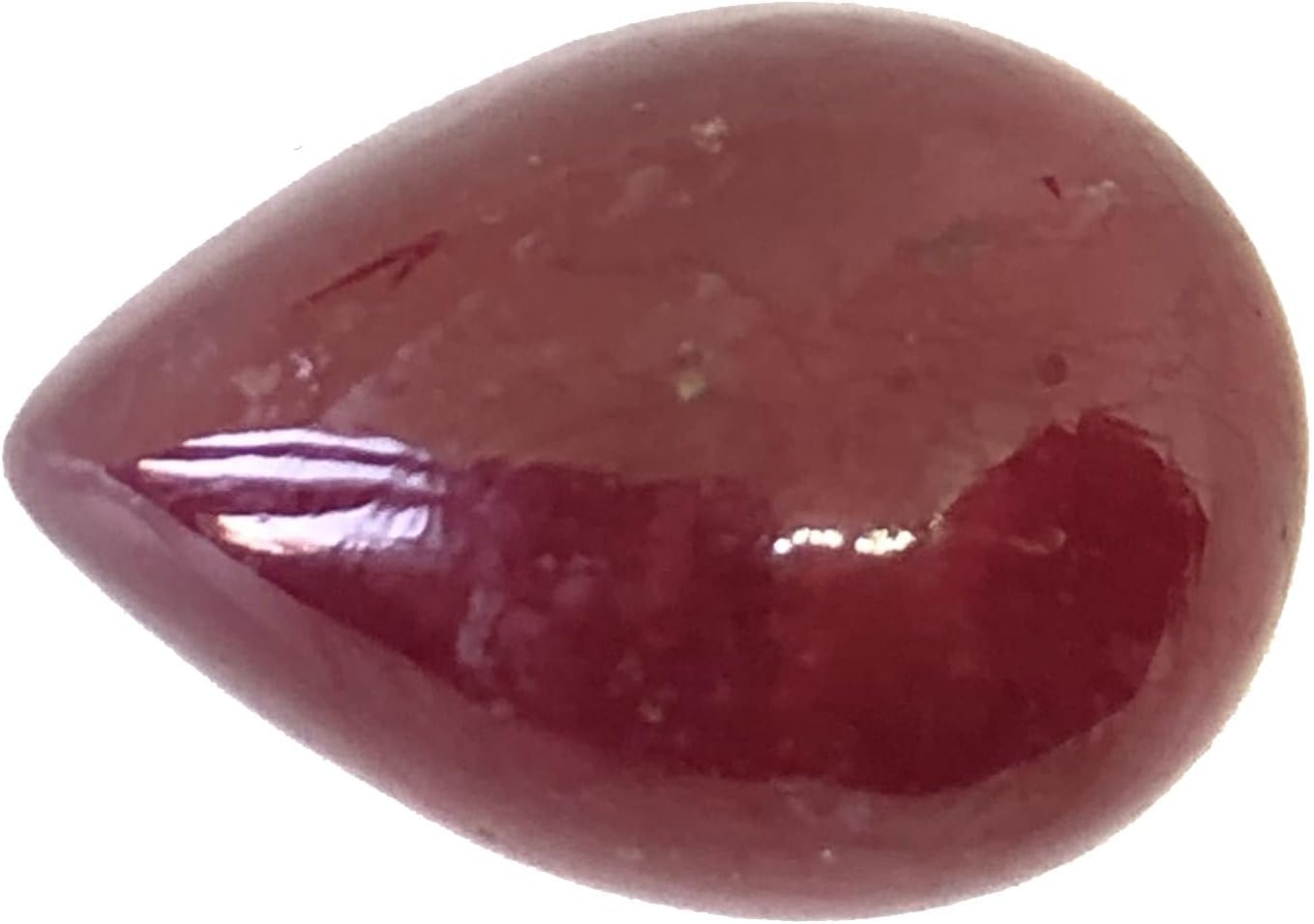 21.75 Ct Deep Red Ruby Pear Shape Cabochon Size 19x13 mm Attractive Fine Quality Most Popular Loose Gemstone Best For Making Pendant, Ring Jewelry