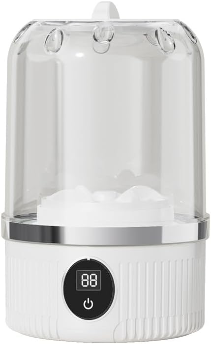 Portable Mini Washing Machine for Underwear, Socks, Baby Clothes – Rechargeable Cordless Compact Washer for Small Loads, Travel & Dorm Use – USB Charging Laundry Machine for Home, Apartment, RV (1L)