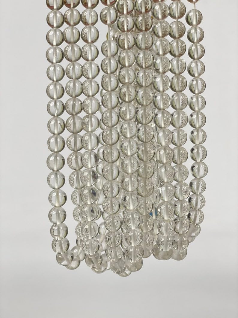 Natural Natural Crystal Clear Quartz rondella Smooth Beads 7.5-8mm 13 inch Long String Jewelry Making Gemstone Beads for Necklace Bracelet