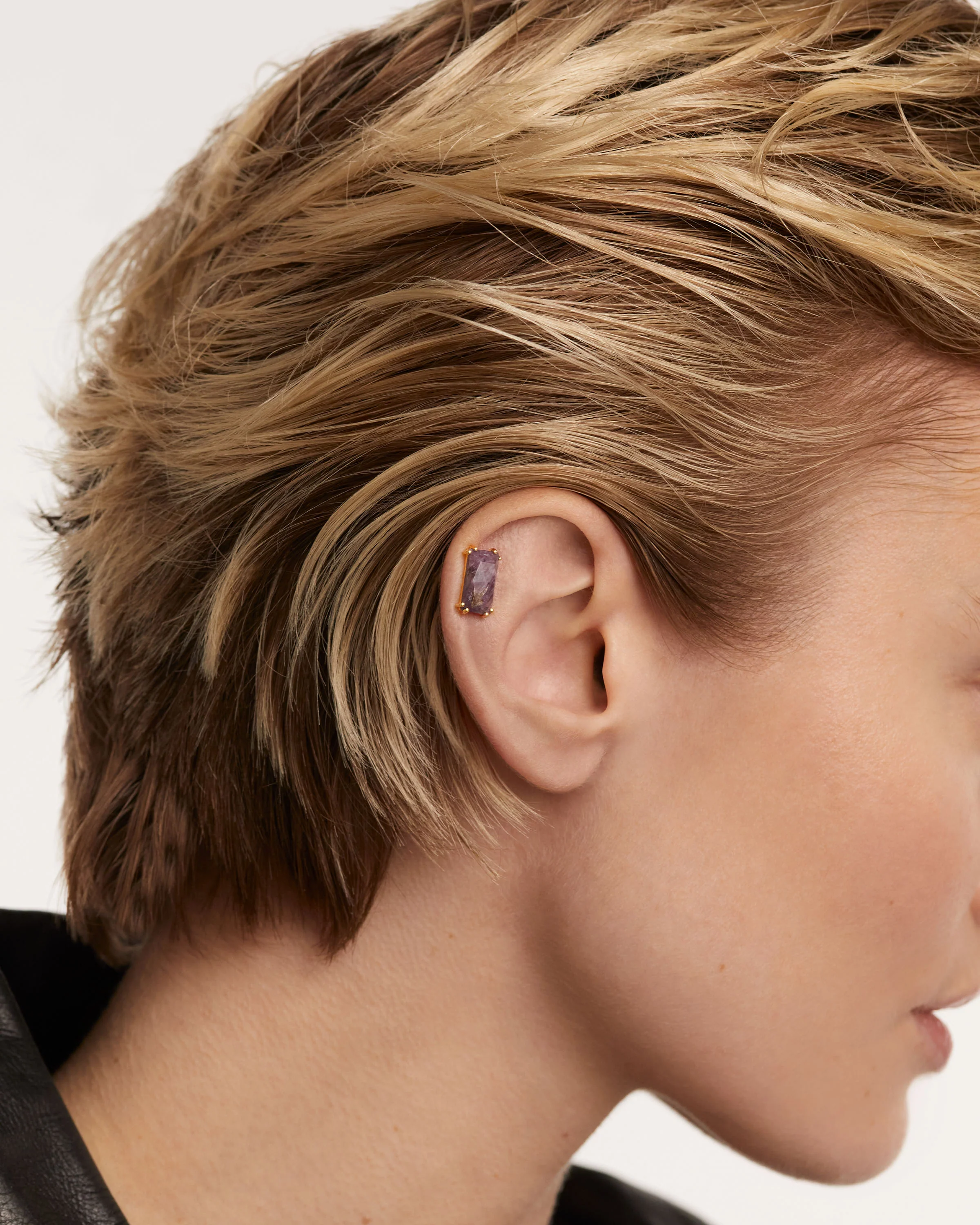 Maiko Charoite Single Earring