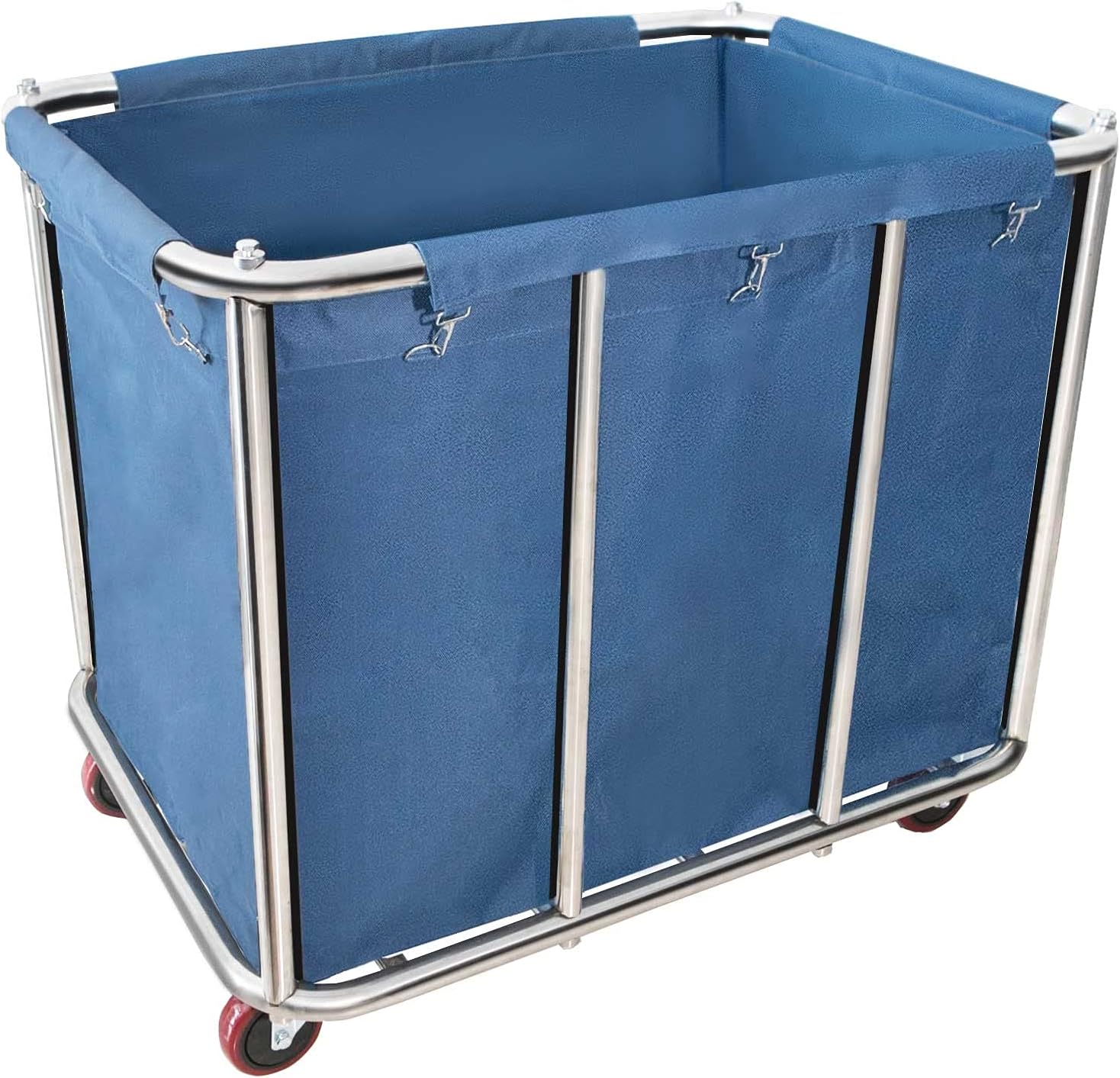 11.35 Bushel Industrial Rolling Laundry Cart,Laundry Basket Bulk Truck Commercial Household,Large Heavy Duty Laundry hampers with Wheels,35.4''Lx25.6''WX31.5''H,400L