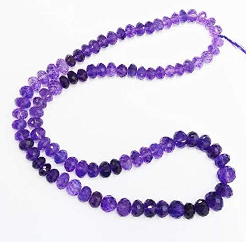 Natural Amethyst Faceted Beads / 7.0-10.0 mm / 20 inch Code-HIGH-60842