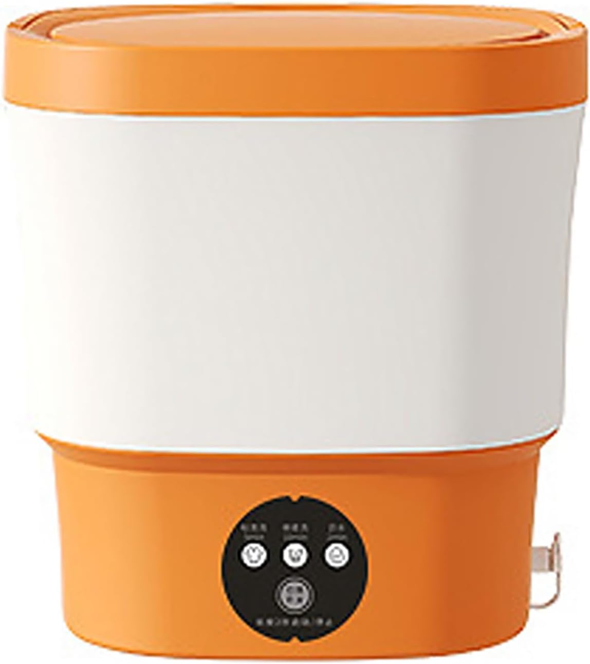 WHYATT Portable Washing Machines, Clothes Washing Machines, for Apartments, Dorm, Camping, RV, Travel Laundry (Color : Orange)