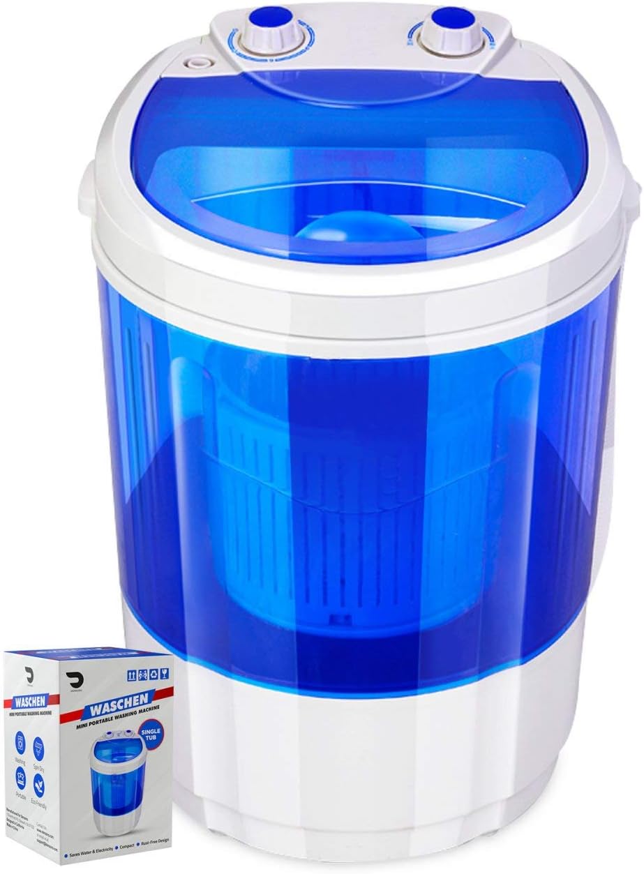 Portable Single Tub Washer - The Laundry Alternative - Washing Capacity Less Than 1.2Kg - Portable Clothes Washer For Small Clothes Like Socks, Undergarments Etc - Travel Washing Machine