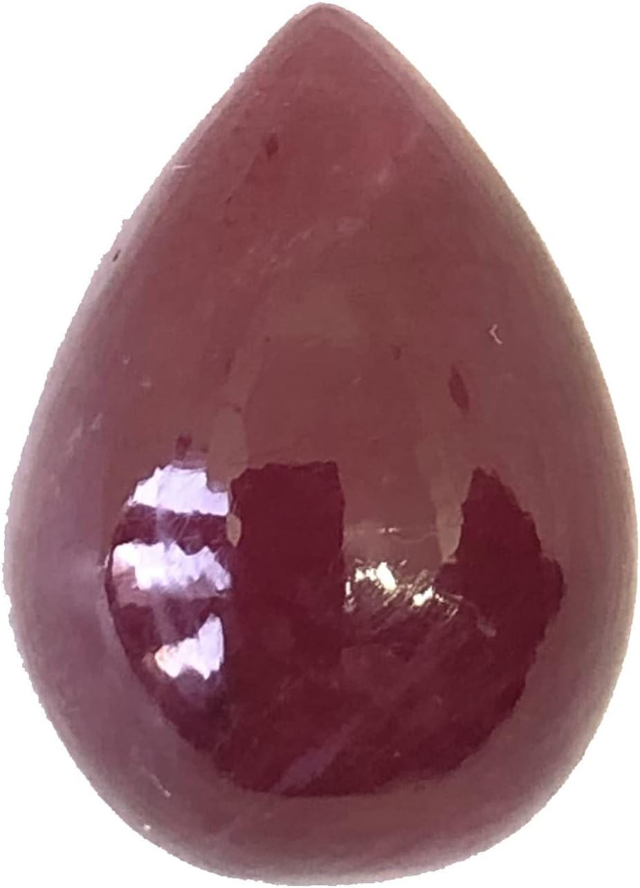 25.35 Ct Deep Red Ruby Pear Shape Cabochon Size 18x13 mm Attractive Unique Quality Most Popular Loose Gemstone Best For Making Jewelry Pendant/Ring