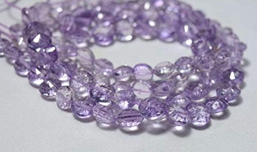 Amethyst Concave Cut Beads, Amethyst Faceted Coin Shape Beads, Gemstone for Jewelry, 9mm - 10mm Approx, 18 Inches Strand Code-HIGH-25009