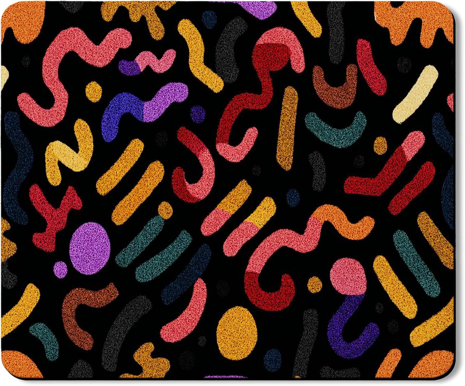 Colorful Abstract Washer Dryer Top Protector Mat, Vibrant Modern Pattern Anti-slip Waterproof Laundry Room Covers, Funky Decorative Appliance Mat 20x24 Inch