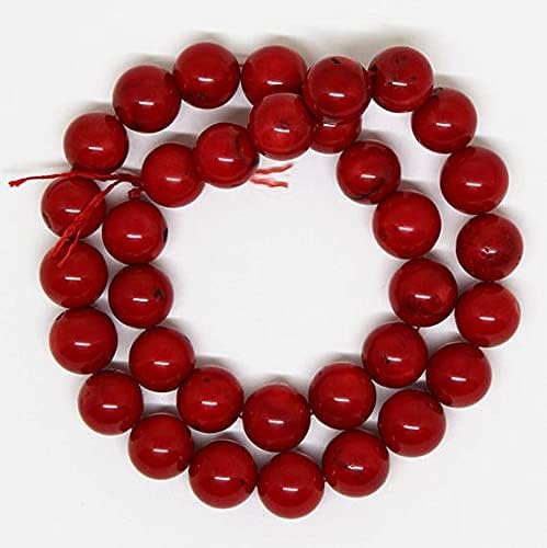 AAA Quality Beautiful Red Coral Plain Round Beads 11-12mm Strand/Beads for Jewelry Making Beading Craft Suuplies Jewelry Supply
