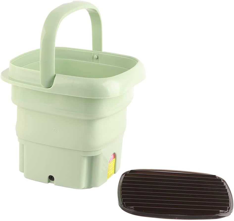 Restokki Portable Washing Machine, Foldable Mini Small Washer Underwear Sock Artifact for Apartment, Laundry, Camping, RV, Travel