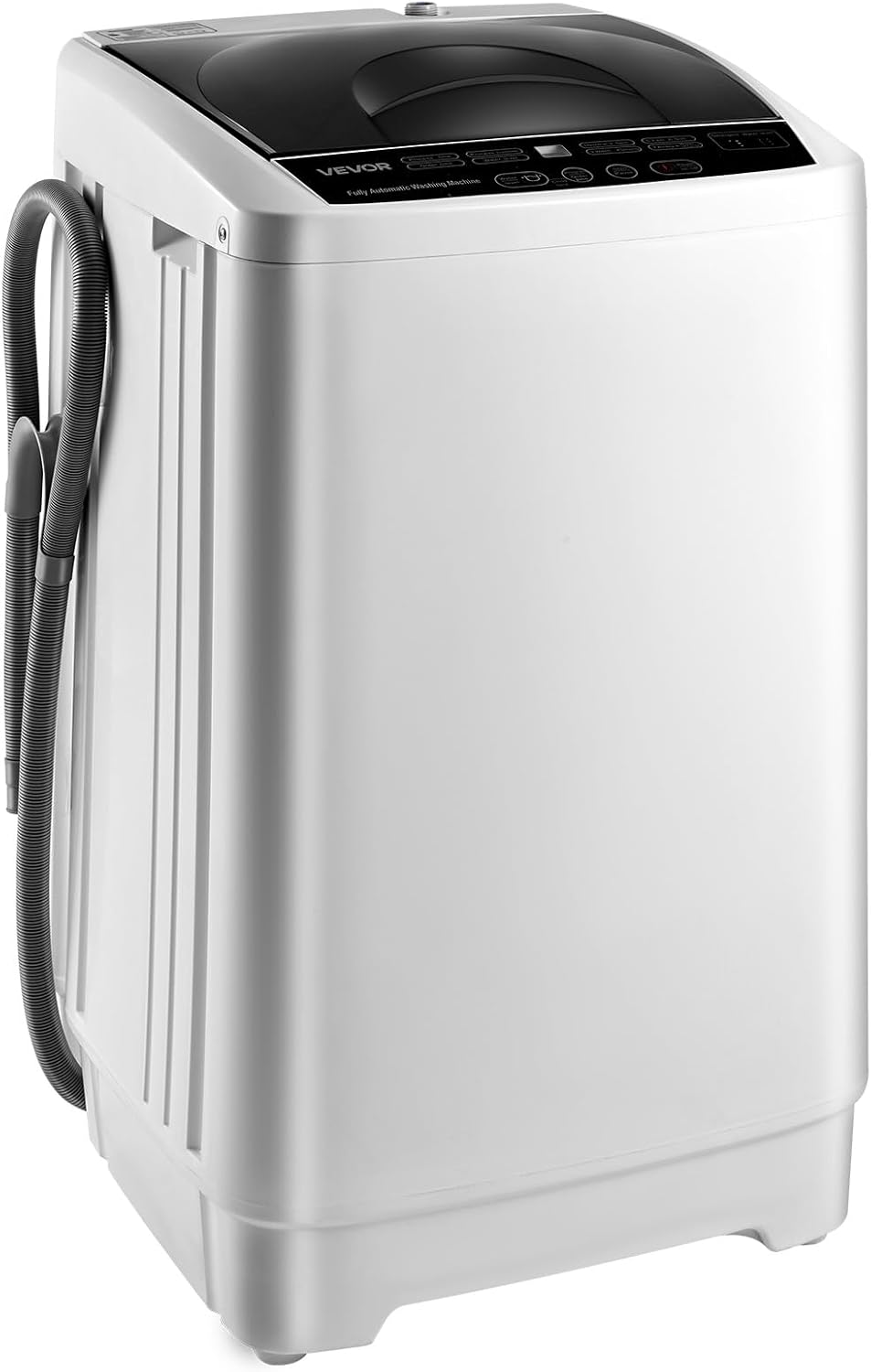 VEVOR Portable Washing Machine, Portable Washer 1.3 cu.ft with LED Display, Stainless Steel Drum, 8 Wash Programs & 6 Adjustable Water Levels, Portable Washer Machine for Apartments, RVs, and Dorms
