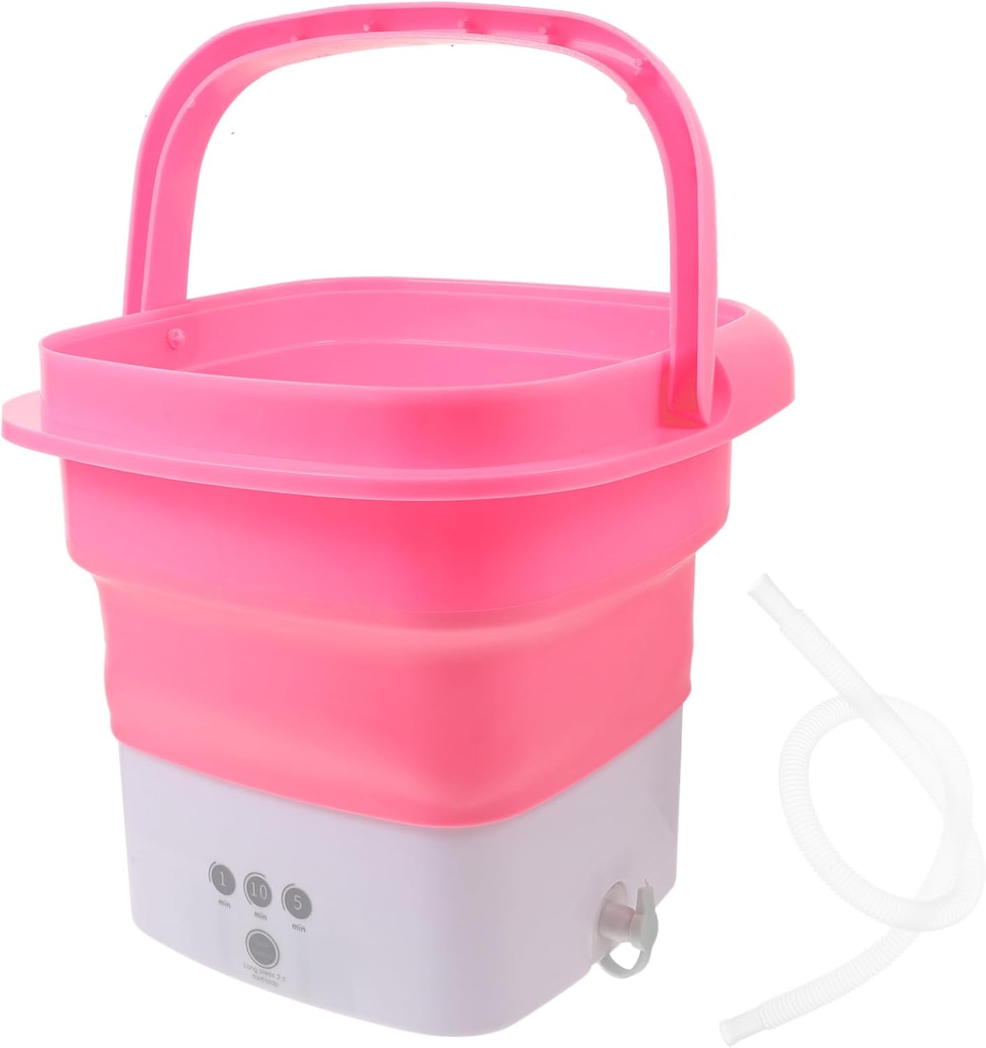 Portable Mini Folding Washing Machine Small Compact Washer with Timer Touchscreen Foldable Design for Travel Camping Dorm Apartment Energy-saving Lightweight Washer for Small